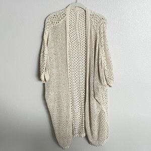 Knit mesh beach cover up Brandy Melville